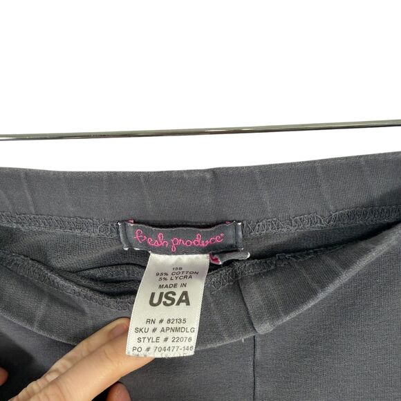 Fresh Produce Grey Leggings 100% Cotton Pull On Comfort Womens Size XXL - Picture 4 of 6